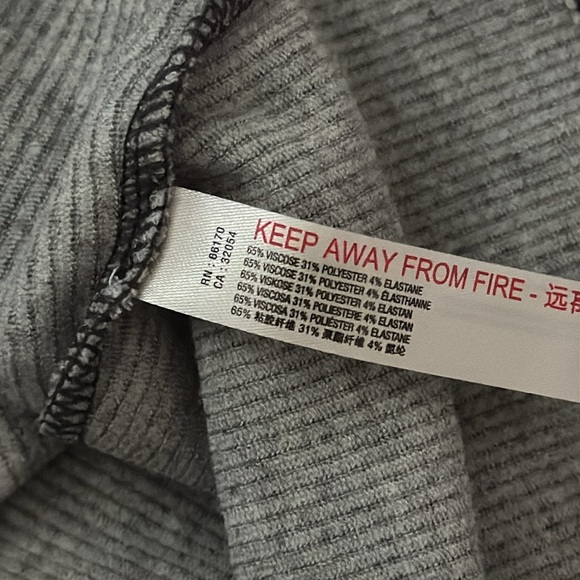 FP Intimately | Heather Gray | Ribbed | Long-sleeved | Turtleneck | size S - Picture 4 of 5